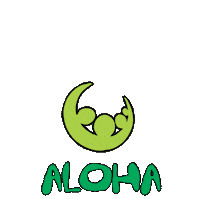 AlohaFoundation aloha alohafoundationnl alohafoundation transparantaloha Sticker
