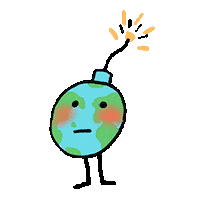 Explosion Warming Sticker by My Little Paris