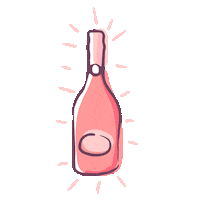 LagioiosaUsa rose bubbles prosecco lagioiosa Sticker