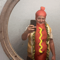 YnCookie hot dog ayo reese hey baby GIF