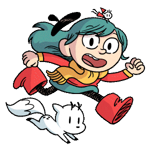 Luke Pearson Hilda Sticker by Flying Eye Books