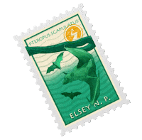 NortherHQ australia stamp bats reptile Sticker