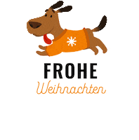 Dog Christmas Sticker by foerdehunde
