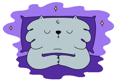 Sleepy Good Night Sticker by Rafs Design