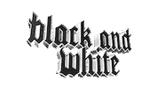black and white text Sticker