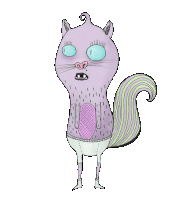 Cat Tobo Sticker by MonaDesenhando