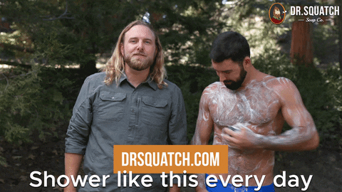 Every Day Shower GIF by DrSquatchSoapCo