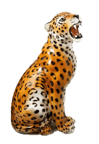 baseelf vintage leopard baseelf Sticker