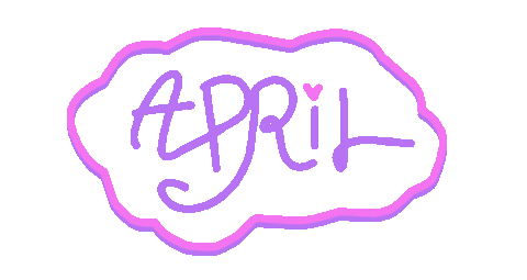 Pink April Sticker