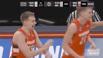 Excited College Basketball GIF by NCAA March Madness