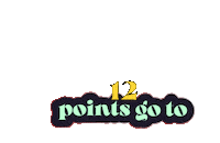 Eurovision 12 Points Sticker by Rai Radiotelevisione italiana