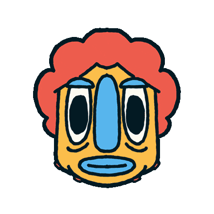 Rolling Funny Face Sticker by subtlestrokes