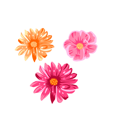 krischultzillustration giphyupload illustration flowers flores Sticker