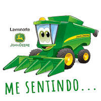 lavronortemaquinas feliz verde maquina colheita Sticker
