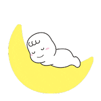 Good Night Nap Sticker by moonyjp