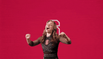 Cheer Ava GIF by Stanford Athletics