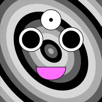 Black And White Smile GIF by Jen Stark