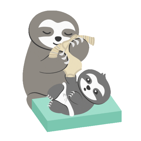 ChillnFeel giphyupload baby sloth babylove Sticker