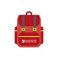 VancouverCareerCollege backpack orientation vancouvercareercollege goingtoschool Sticker