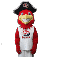 Wondering Big Red Sticker by Shippensburg University