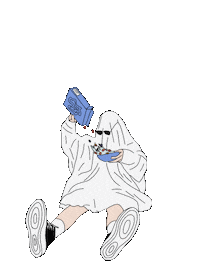 Ghost Breakfast Sticker