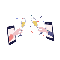 HuaweiSpain celebration cheers toast happynewyear Sticker
