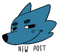 Look Post Sticker by Blue wolf