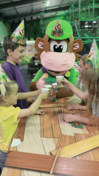 monkeytownnl happy party cheers drinks GIF