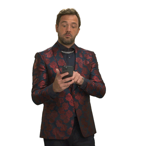 Phone Tapping Sticker by Celebrity Apprentice Australia