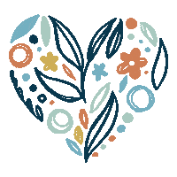 Flower Heart Love Sticker by Mountain Dreads