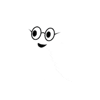 MagdalynnHill halloween ghost cute ghost halloween ghost Sticker