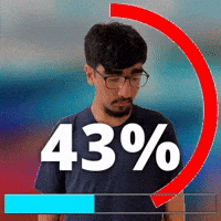 43%