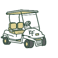 Golfing Golf Club Sticker by Kenny Flowers