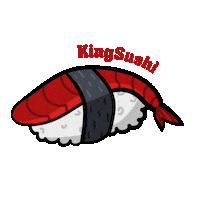kingsushi_che food yummy delivery sushi Sticker