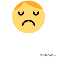 Sad Miss You Sticker by TheEcards.com