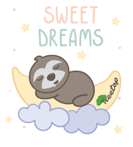 Good Night Dream Sticker by Life In Treetop