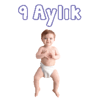 baby 9 months Sticker by ebebek