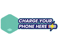 ChargedUp phone charge battery power up Sticker