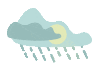 Sun Rain Sticker