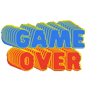 Gameover Sticker by Radio Nanè