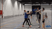 londerzeelbadminton high five highfive badminton lob GIF