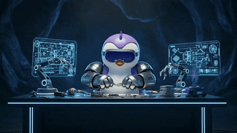 To The Moon Crypto GIF by MechaPengu