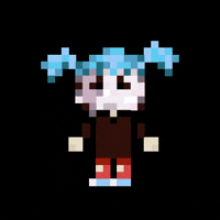 jackratt pixel mask videogame nonbinary GIF