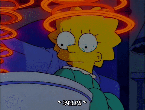 lisa simpson laser GIF