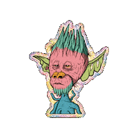 Glitter Troll Sticker by The LSD Hotel