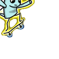 ananman5757 fly skateboard wee skr Sticker