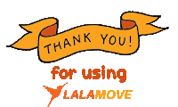Thank You For Love Sticker by Lalamove