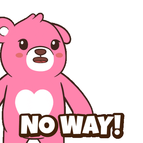 No Way What Sticker by BEARISH