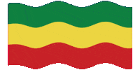 Yikunea flag waving africa eth Sticker