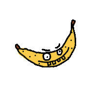 Banana Split Food Sticker by afabula